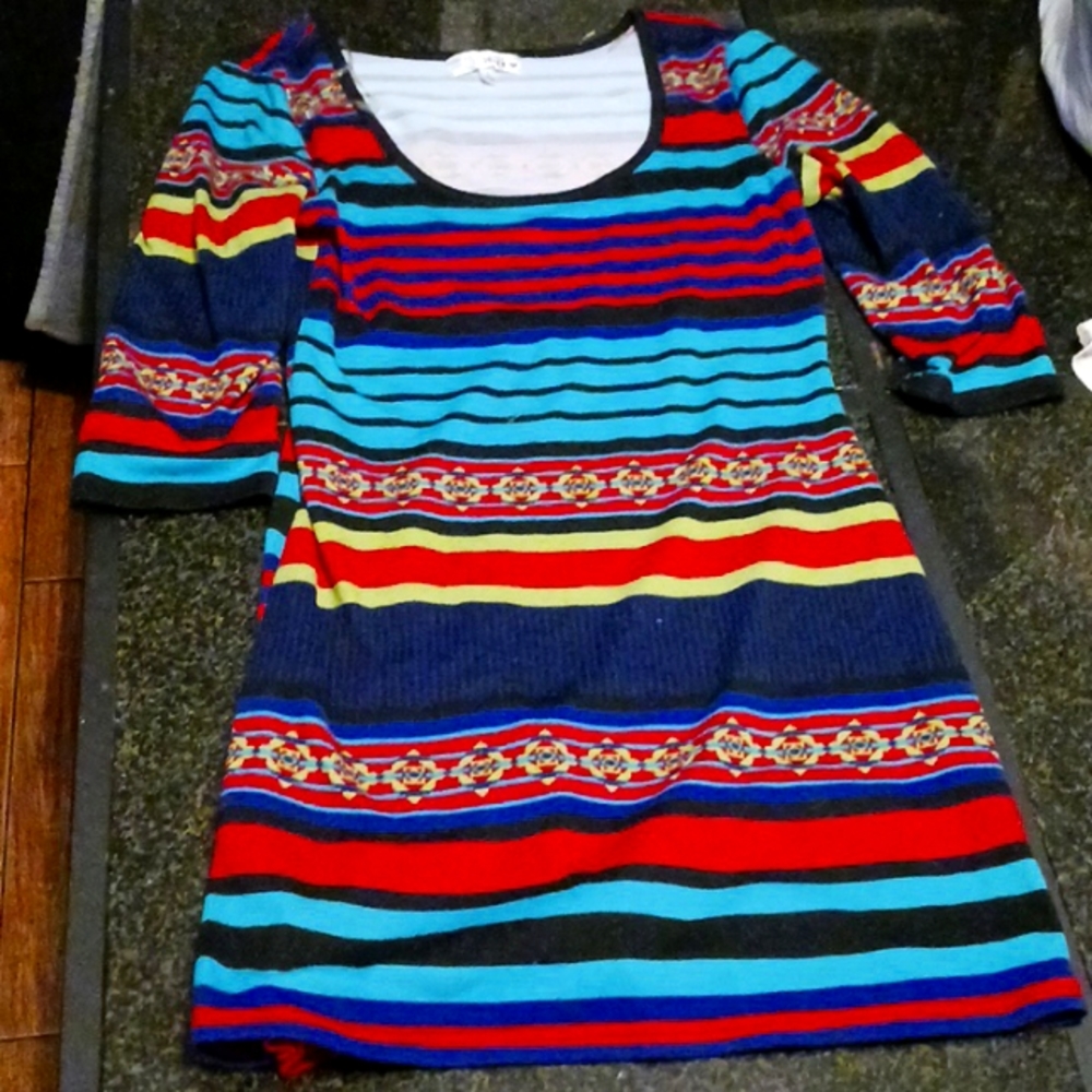 Navy stripped dress